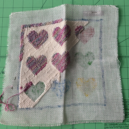 9 Hearts WIP - Janice’s Needlepoint stash