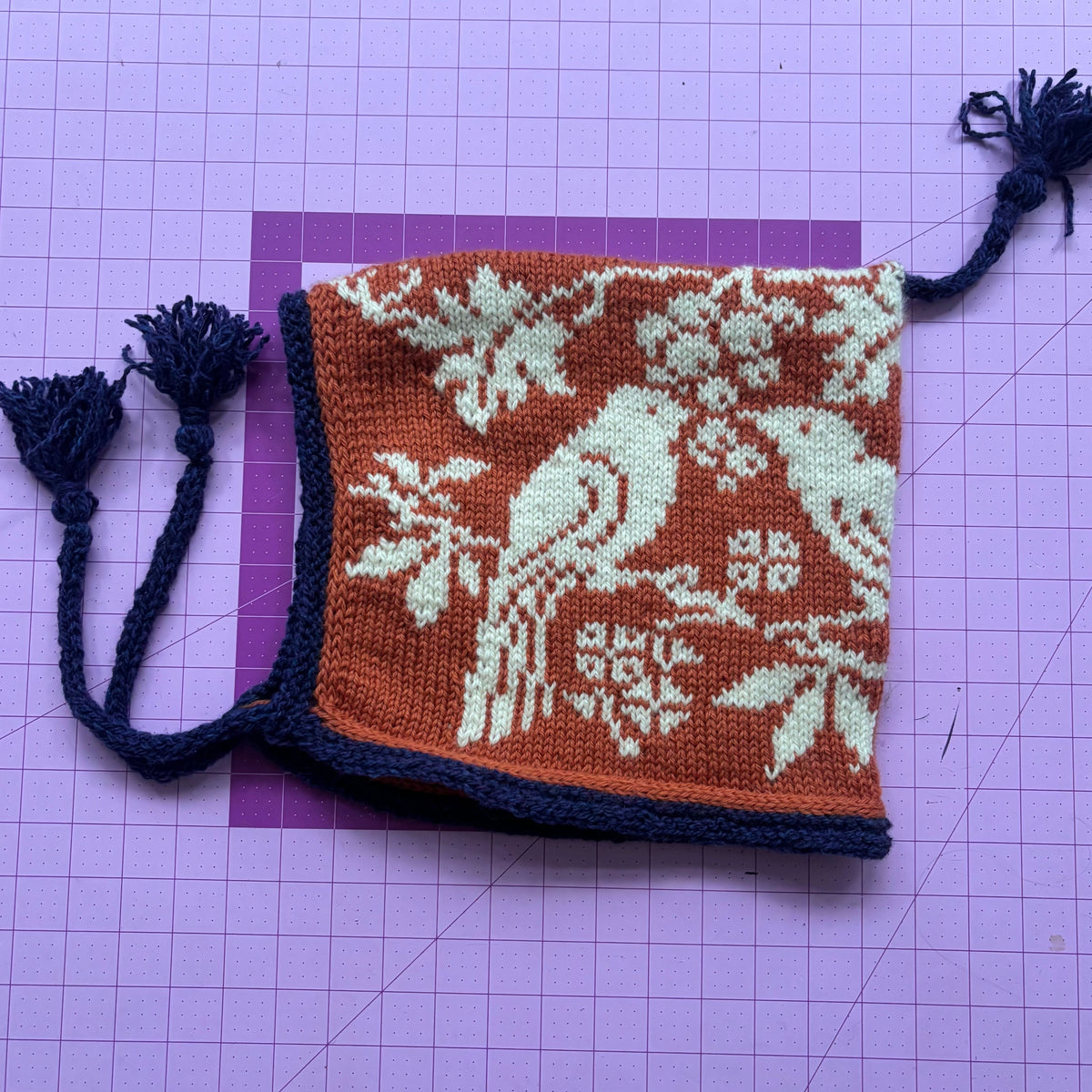 Autumn Birds (Orange and Purple)