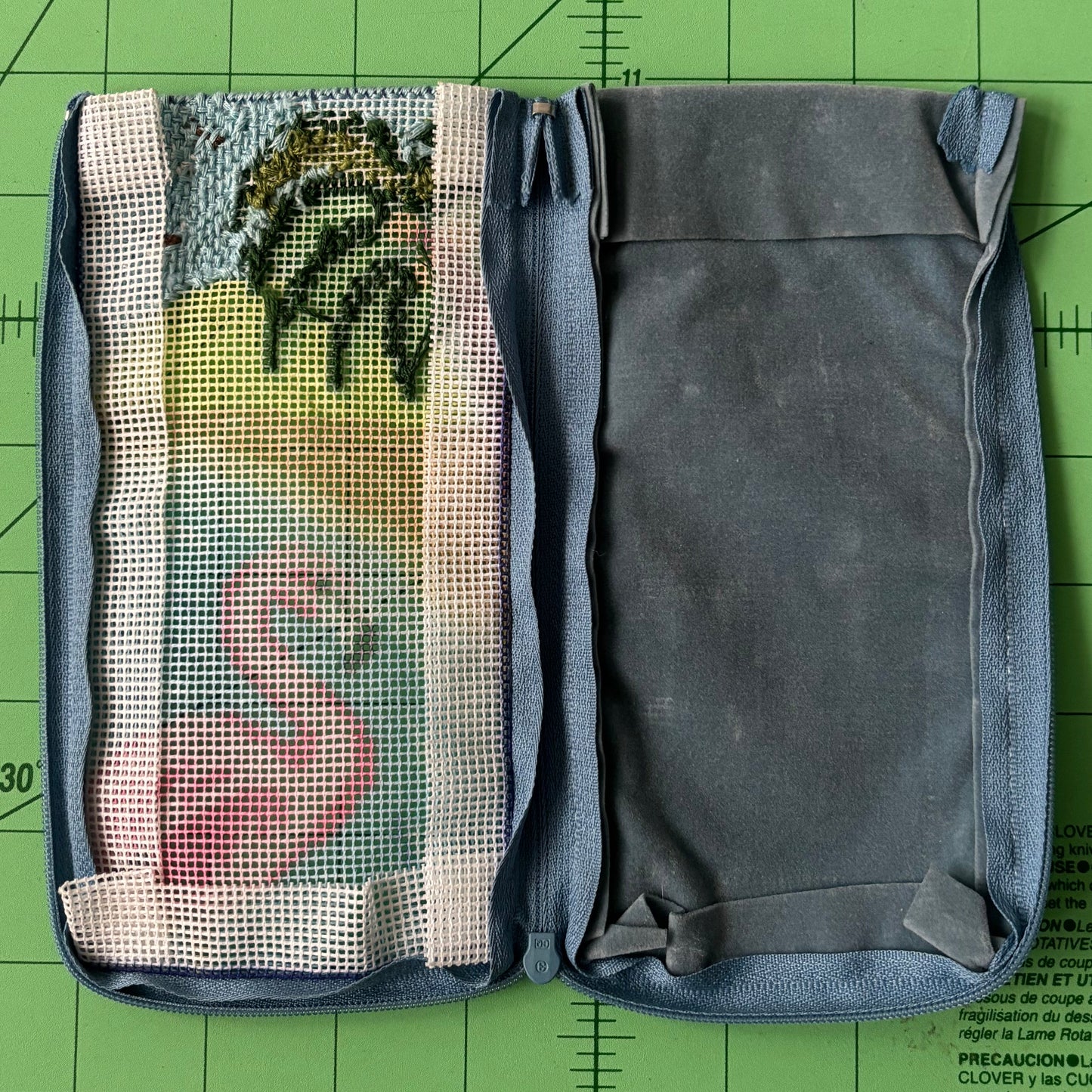 Beachy Stitch and Zip Needlepoint canvas