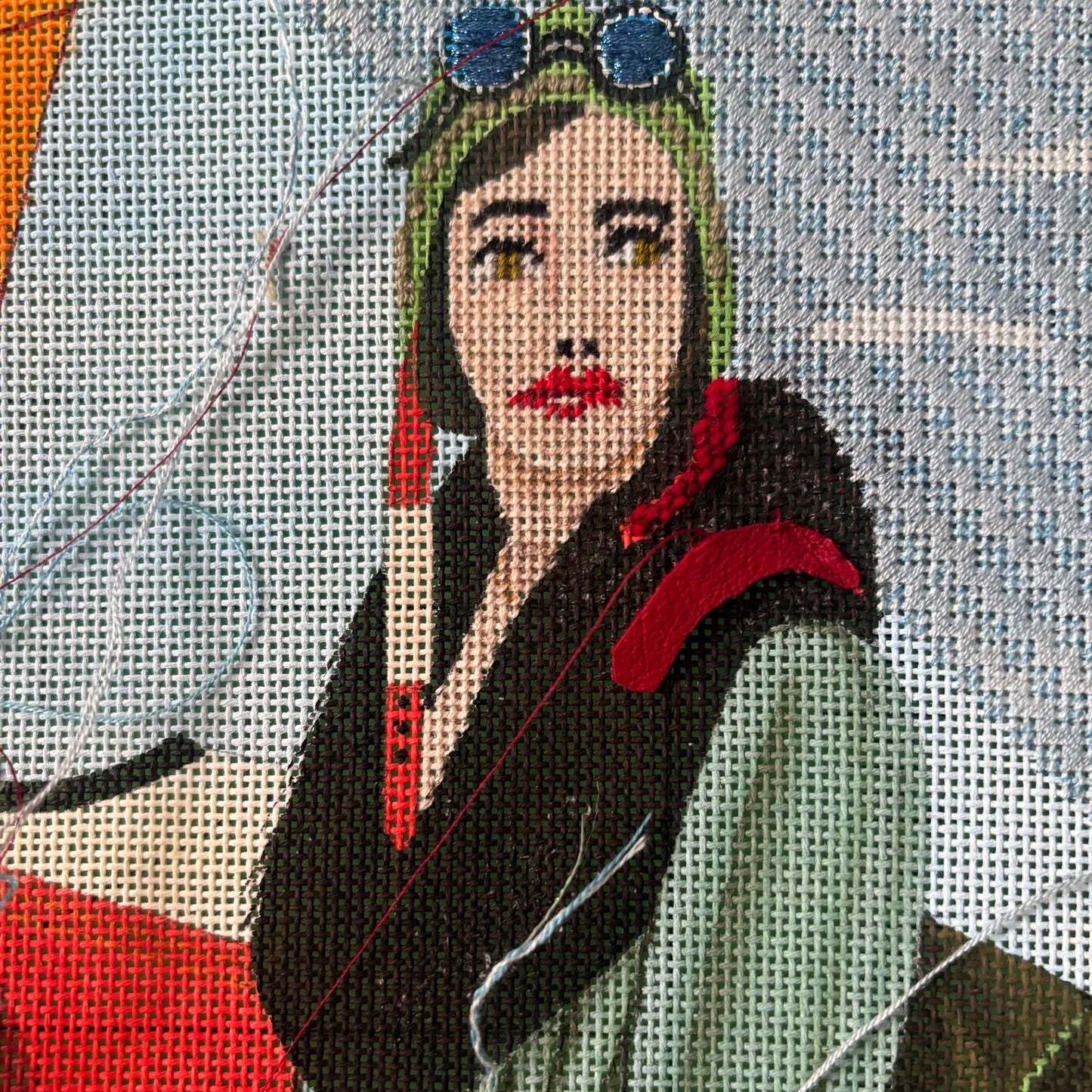 Pilot Needlepoint Canvas WIP - Janice’s Stash