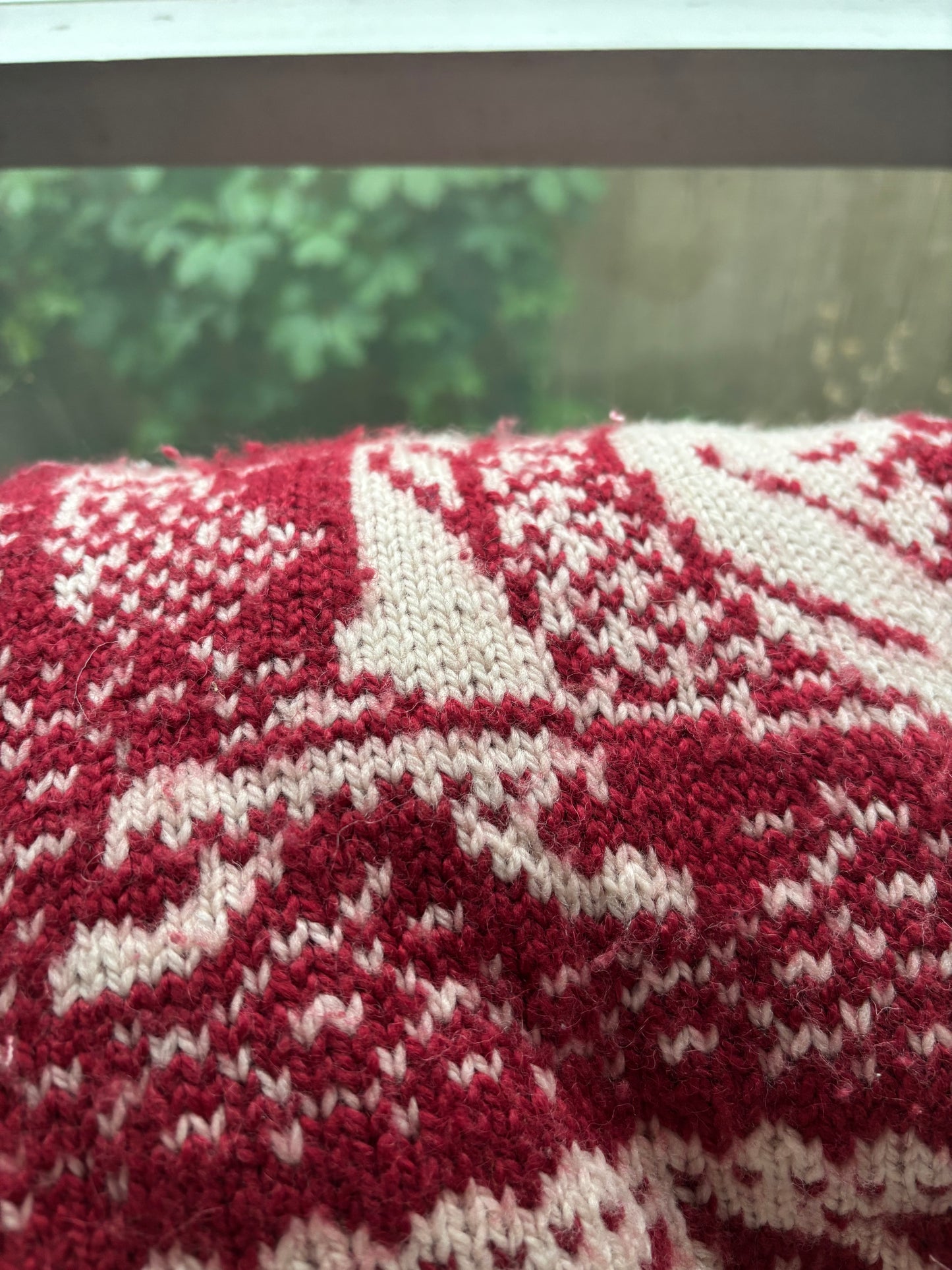 Red and White Sweater