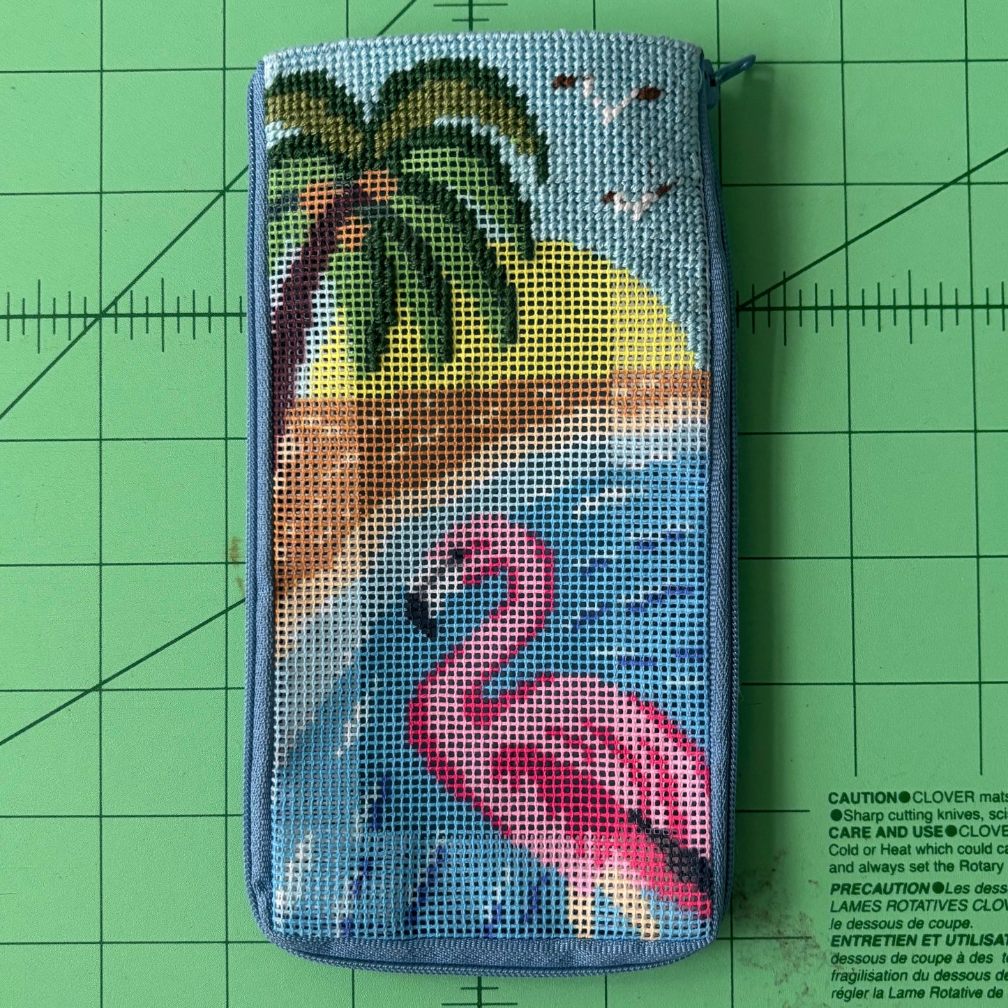 Beachy Stitch and Zip Needlepoint canvas