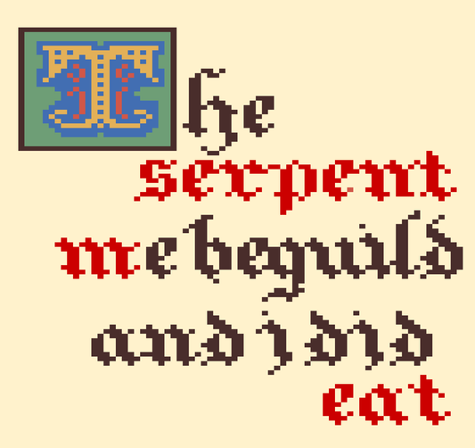 The Serpent Me Beguil'd Text (CHART ONLY)